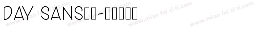 DAY SANS字体字体转换